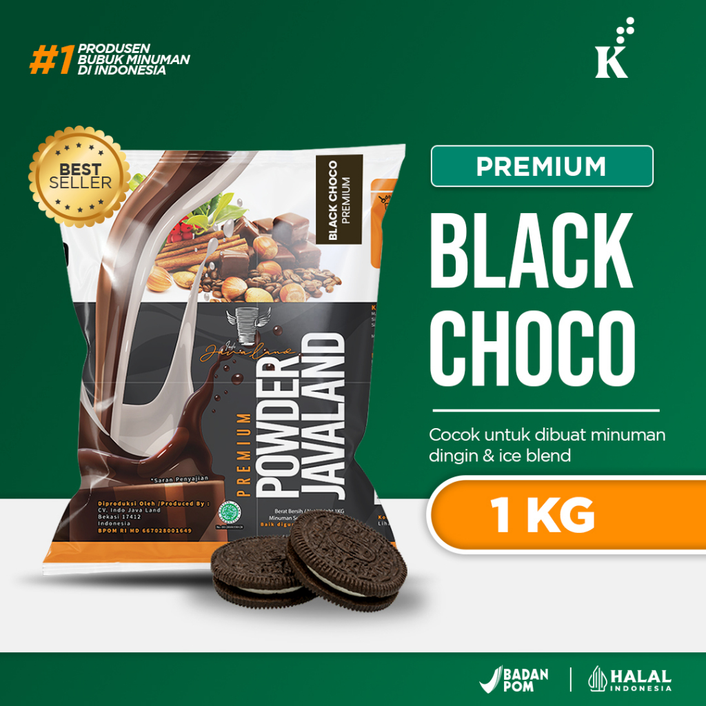 

Bubuk Minuman Premium Black Choco Javaland Grande