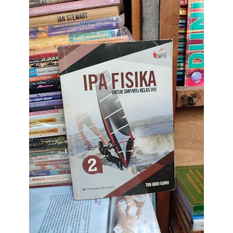 buku bekas. IPA fisika. kelas 2 SMP. erlangga