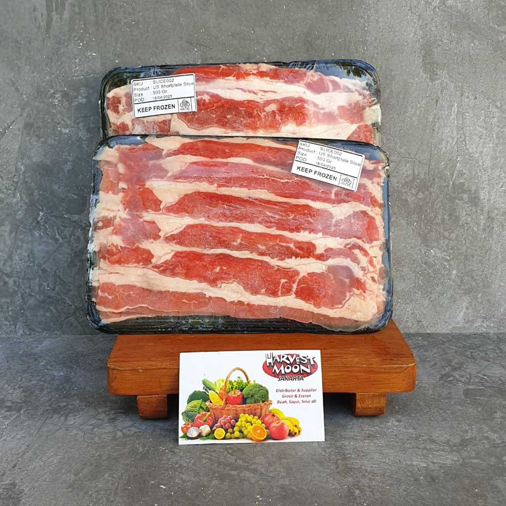 

HarvestMoon USA Beef Slice Shortplate Per Pack @500gr