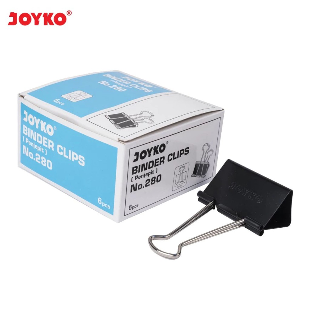 

Joyko Binder Clips No. 280 / Binder Clip / Binder Klips No.280 / Penjepit Kertas