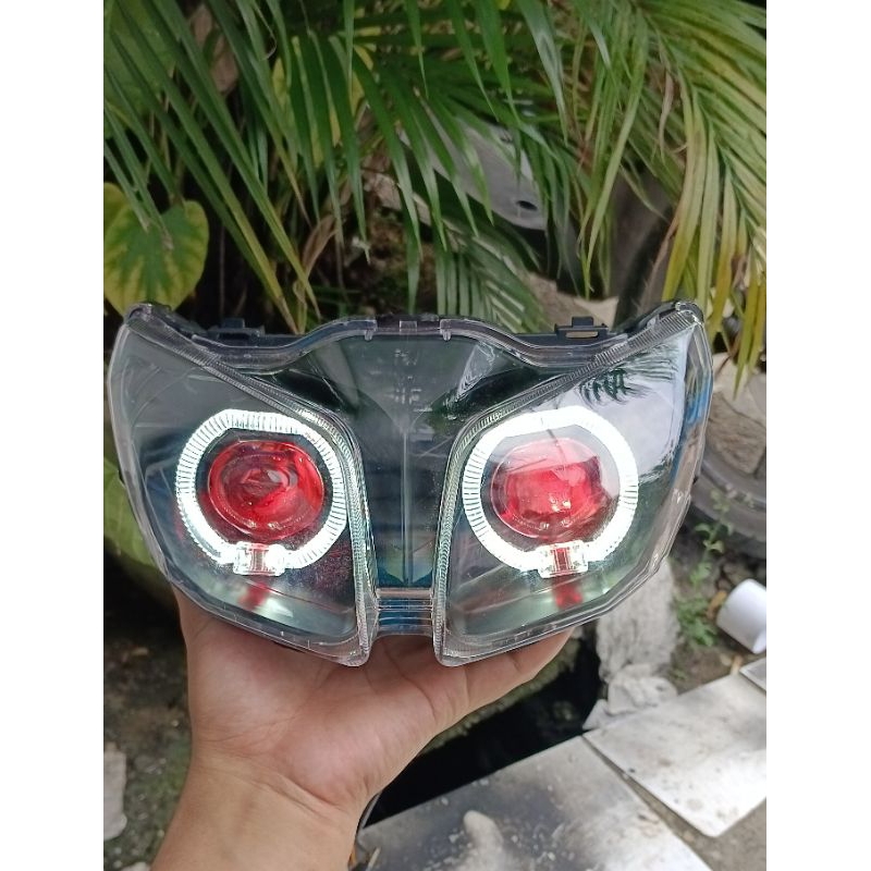 REFLEKTOR LAMPU DEPAN JUPITER ROBOT CUSTOM BILED JUPITER ROBOT FULSET TINGGAL PASANG