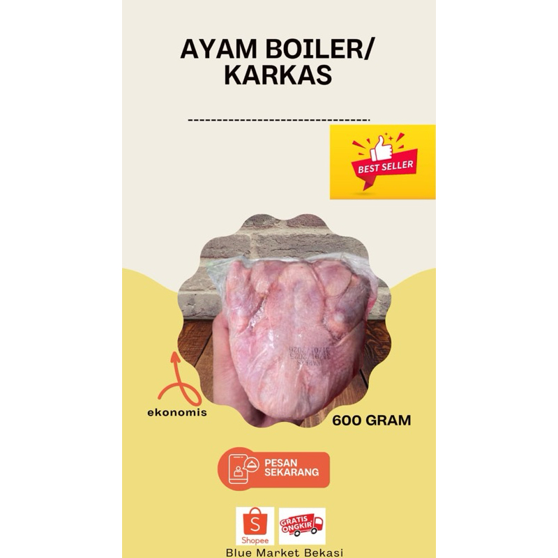 

ayam karkas 600gr