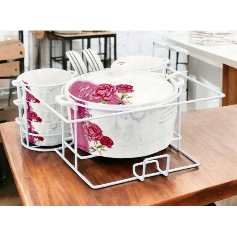 Wadah Sup VICENZA, tipe Brie Sc87 dengan rak persegi, wadah saji Vicenza kapasitas besar dan desain 