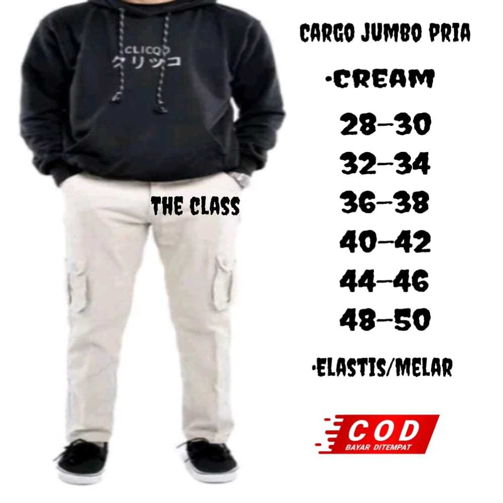 Celana Panjang Cargo Pria Big Size 28-54 / Cargo pria Big Size Jumbo / Celana pria cargo Jumbo Big S