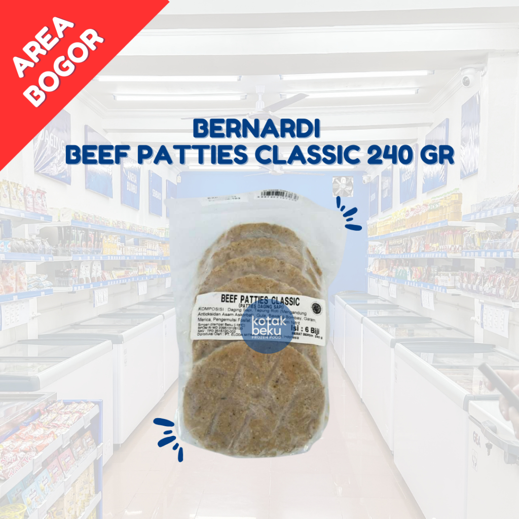 

BERNARDI BEEF PATTIES CLASSIC 240 GR