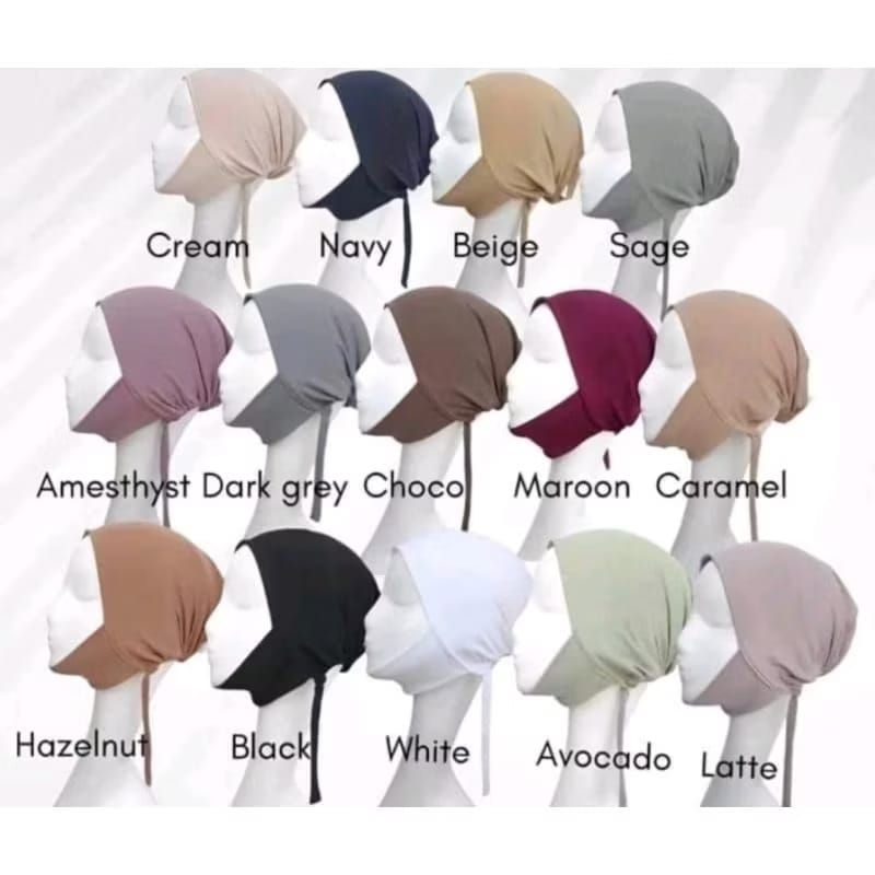 ciput dagu tali/iner dagu kaos/dalaman hijab dagu turky