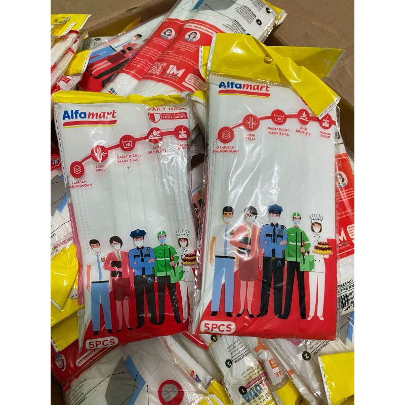 Masker Alfamart 3 lapis dpt dicuci