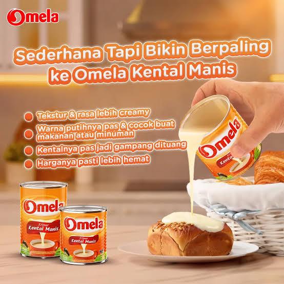 

susu kental manis SKM krimer Omela 490 gr