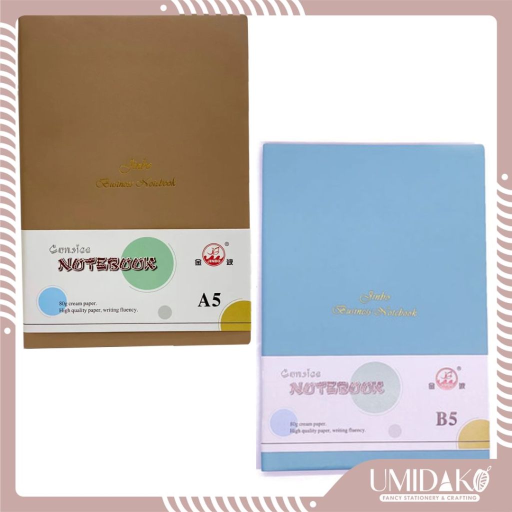 

[UMIDAKO] JINBO BUSINOSS NOTEBOOK / NOTEBOOK A5 / AGENDA A5 80g