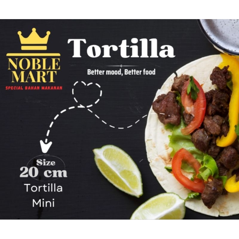 

Tortilla Kulit Kebab Mini 20cm Isi 20 Lembar