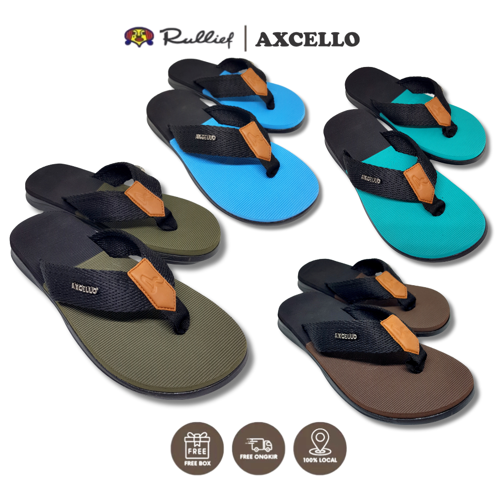 Rullief x Axcello - Sandal Pria Axcello DIO 21 - Sendal Casual Formal Cowok