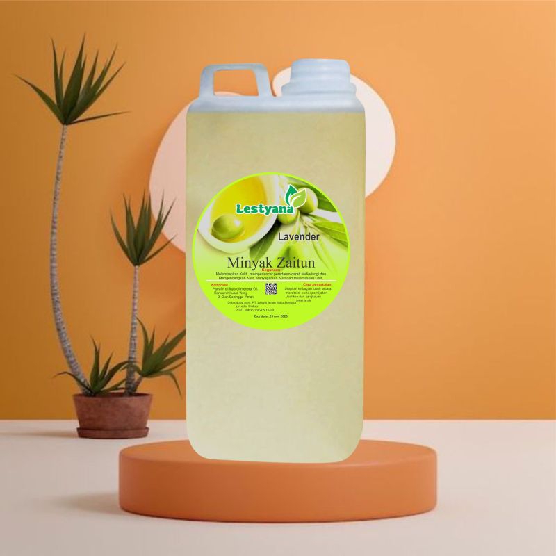 minyak zaitun massage oil lestyana kemasan 1 liter halus lembut