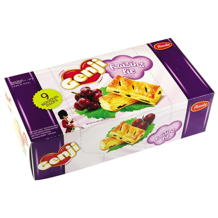 

MONDE GENJI BISKUIT RAISINS PIE DENGAN KISMIS