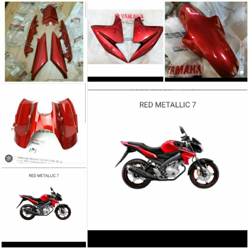 FULL BODY HALUS VIXION NEW NVL MERAH TANPA BATOK DEPAN PART ASLI 100 % ORIGINAL YAMAHA
