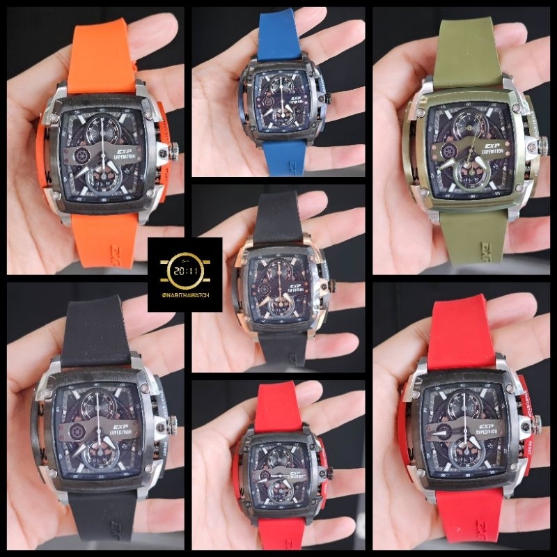Jam Tangan Pria EXP Expedition 3008 new 3008 Original Garansi Resmi