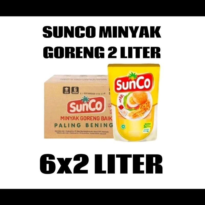 

Sunco Minyak Goreng Kemasan 2 Liter 1 Karton isi 6 Pcs