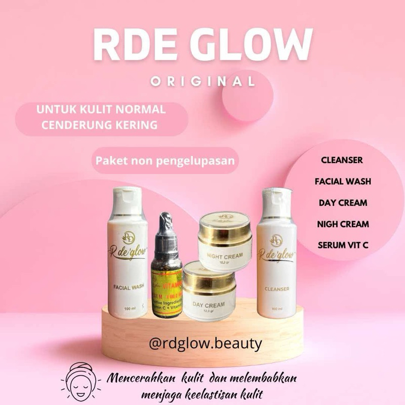 RD GLOW PAKET CLEANSER DENGAN SERUM VIT C