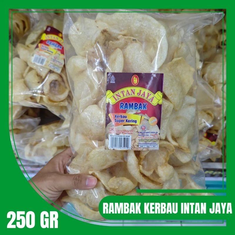 250 Gram Kerupuk Rambak Kerbau Super Kering Intan Jaya Khas Tulungagung