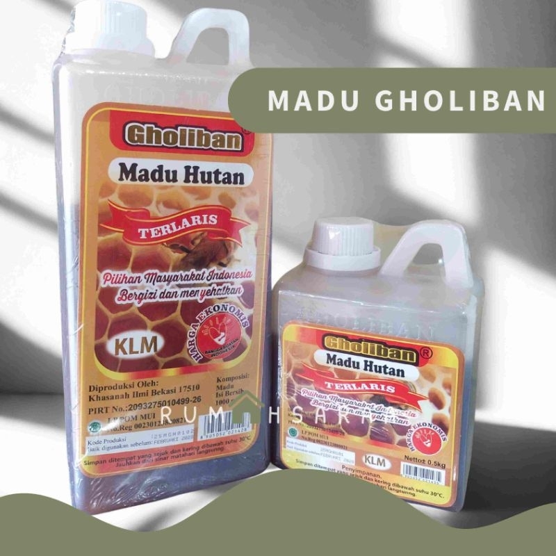 

Madu Gholiban Hutan Kalimantan Exp 2027 500gr dan 1Kg