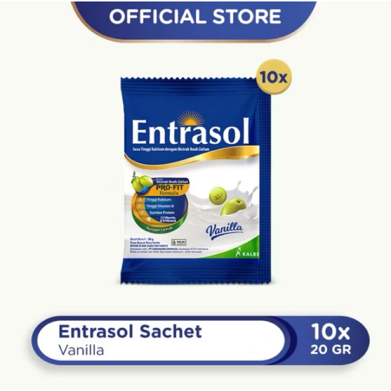 

ENTRASOL SACHET VANILLA 10x20G