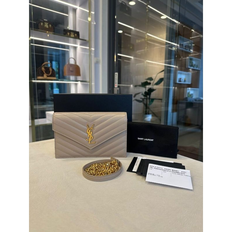 YSL WOC 19 Beige caviar ghw 2024