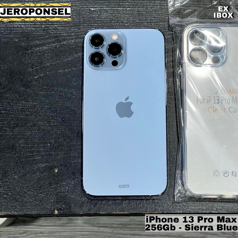 IPHONE 13 PRO MAX 256GB SIERRA BLUE IBOX MULUS FULL SET GARANSI