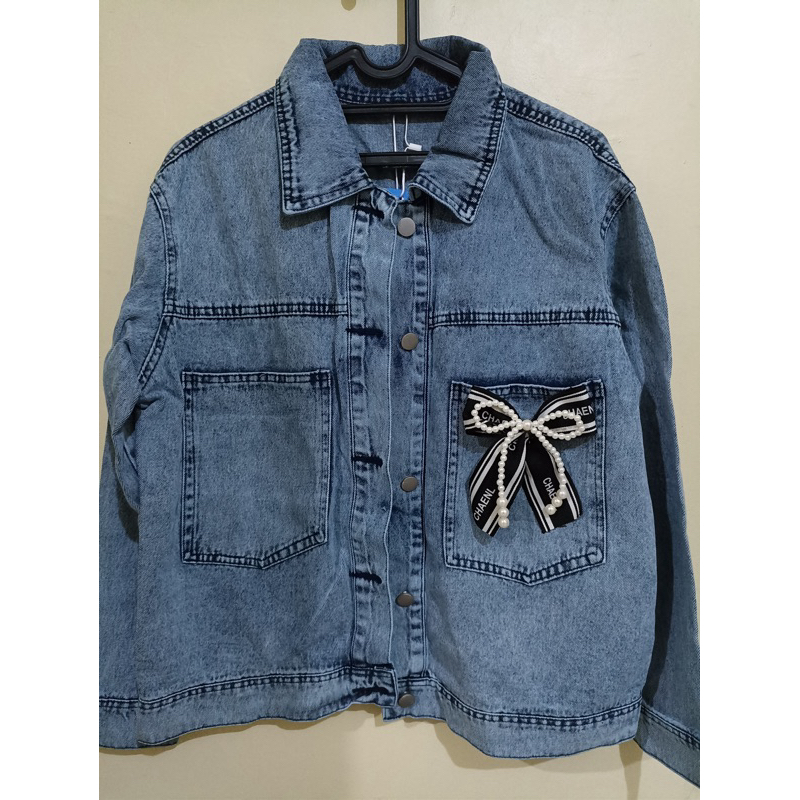 Jaket Jeans Pita BKK Oversize - Jaket Jeans Wanita Pita - Jaket Jeans Wanita Oversize -Jaket Jeans B