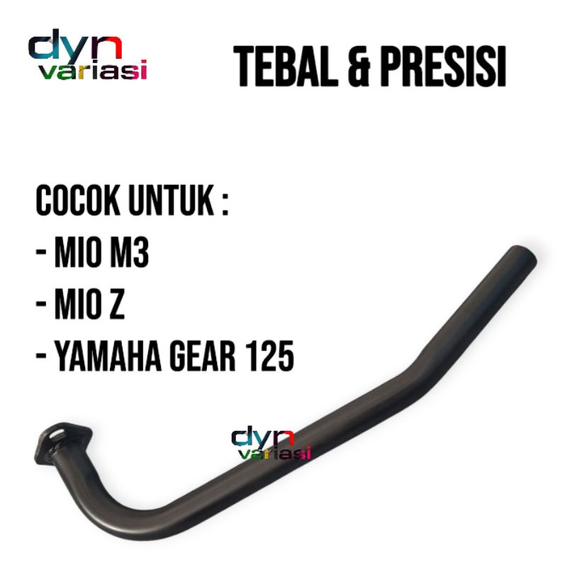 Leheran Knalpot Yamaha Mio M3 / Mio Z / Gear 125 Coating Hitam