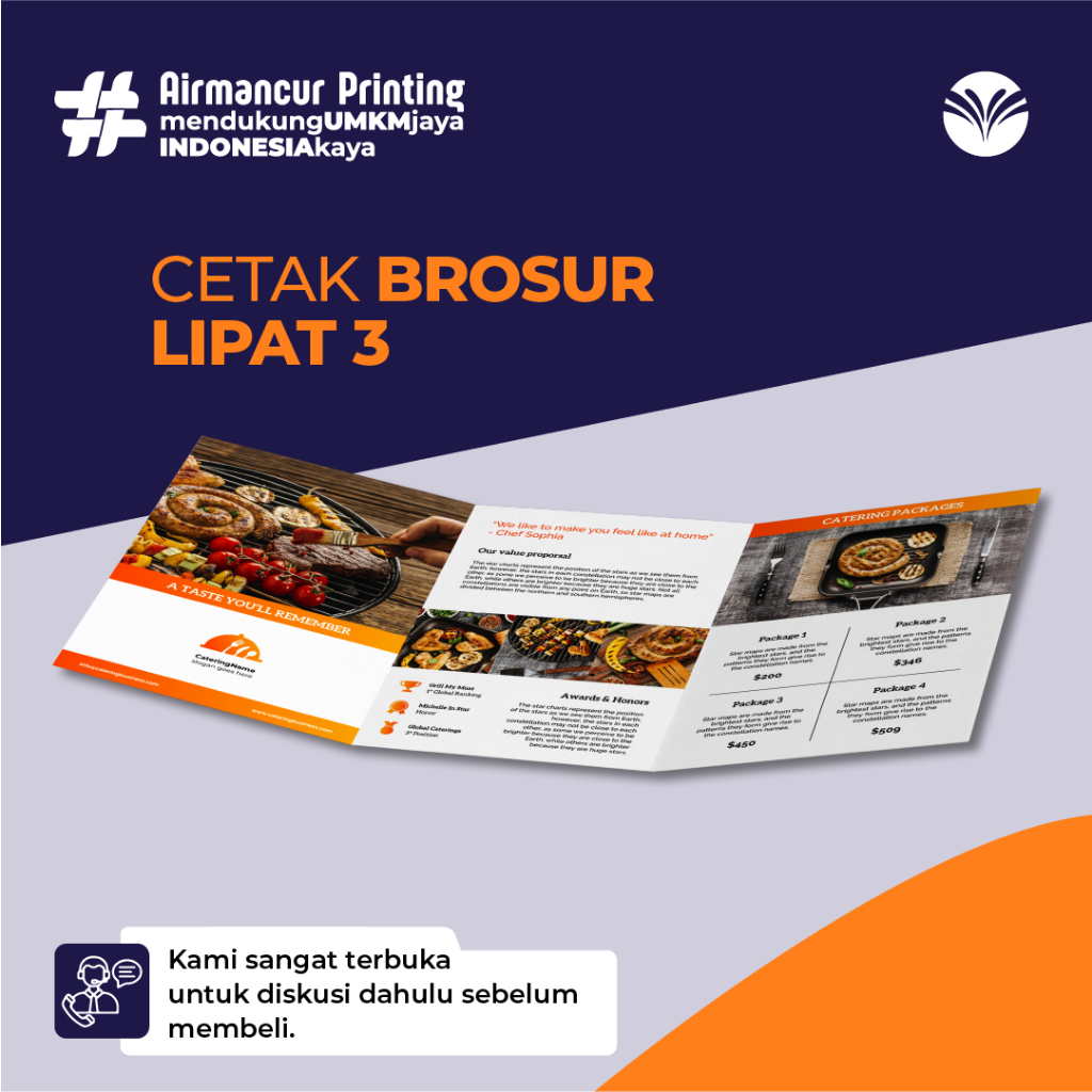 

Cetak Brosur/Katalog Produk/Compro Premiun - A4 lipat 3
