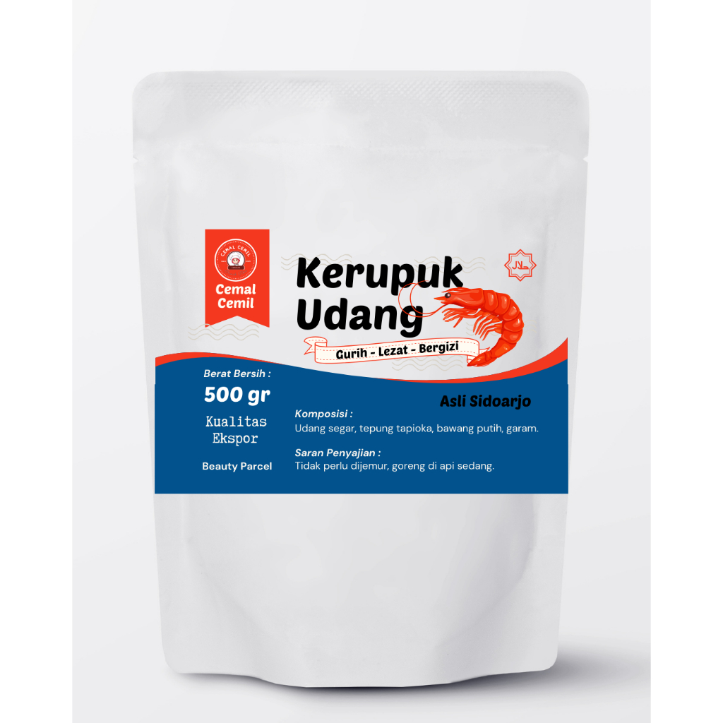 

Kerupuk Udang Asli Sidoarjo 500GR Cemal Cemil