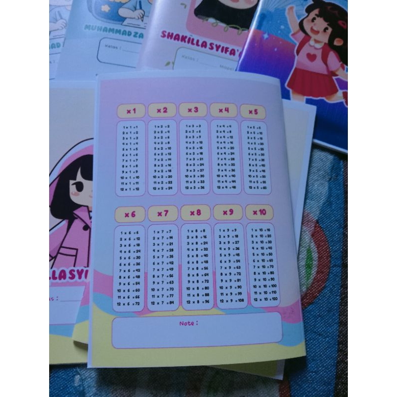 

Buku tulis anak dengan desain Menarik, dan aesthetic