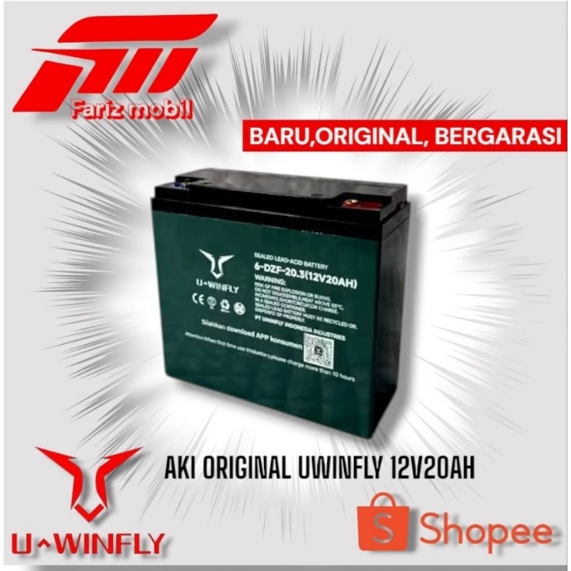 Aki Sepeda Listrik Uwinfly 12V 20AH Original
