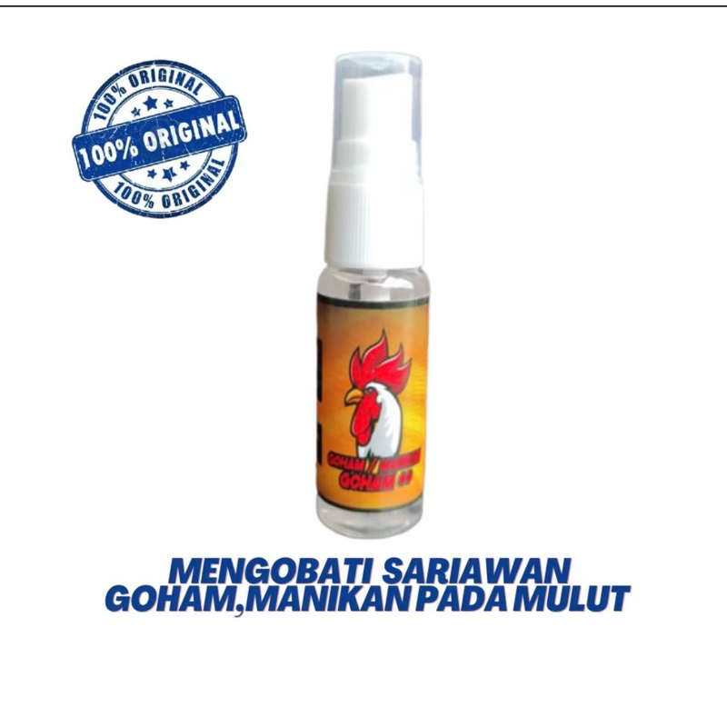 goham ++ semprot obat ayam manikan atau sariawan