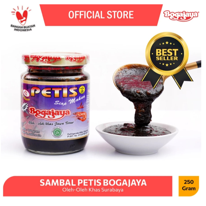 

SAMBAL PETIS UDANG BOGAJAYA SIAP MAKAN 270 GRAM / PETIS TERENAK OLEH-OLEH SURABAYA (BEST SELLER)