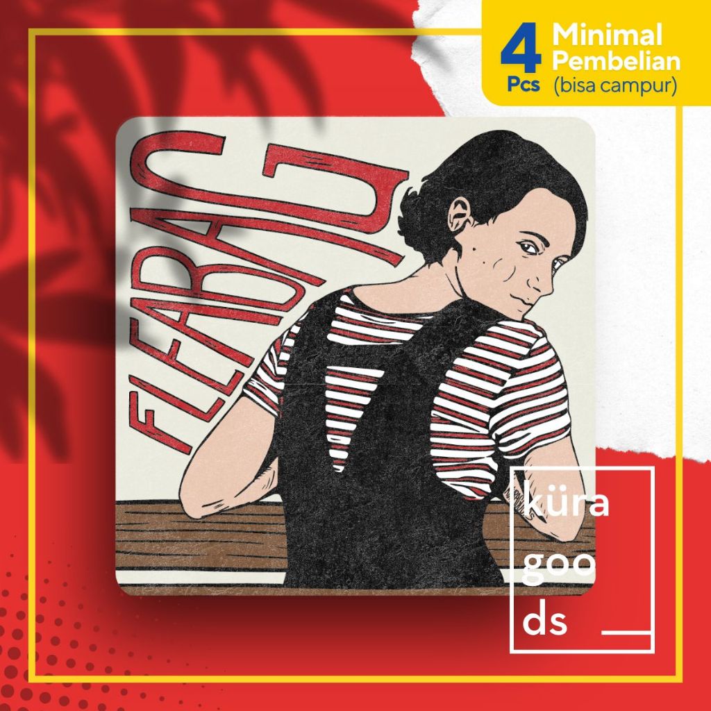 

Sticker Film Fleabag Series | Stiker Laptop Mobil HP Aesthetic Vinyl Fan Art Comedy