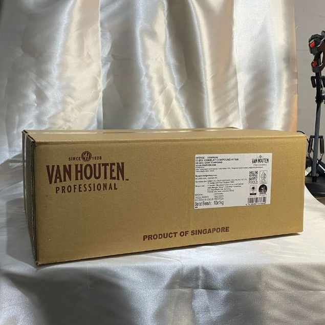 

[KARTON-10X1kg] Van Houten Profesional Dark Compound Coins (Intense Cocoa) - KHUSUS INSTANT