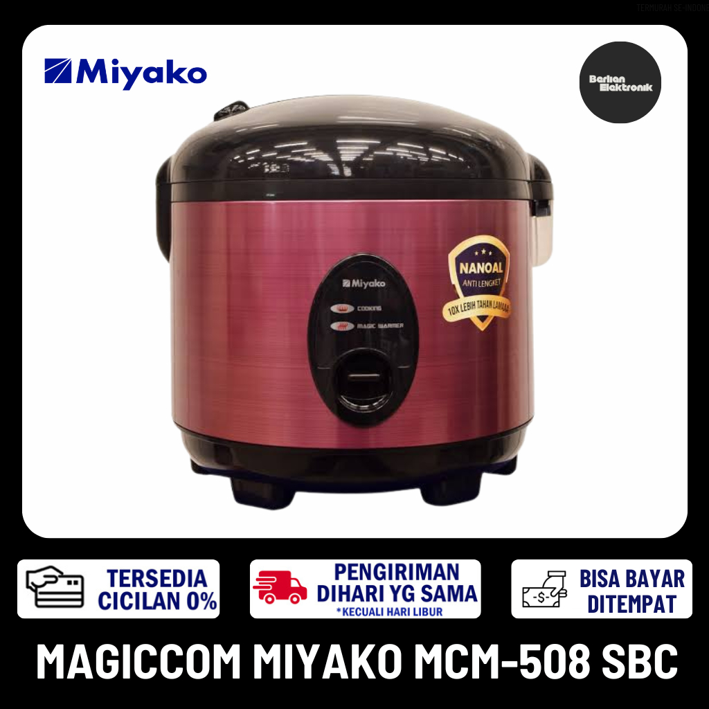[COD READY] MAGICCOM PENANAK NASI MIYAKO MCM-508 SBC MIYAKO MAGICCOM 1.8 LITER DAYA 395 WATT MIYAKO 