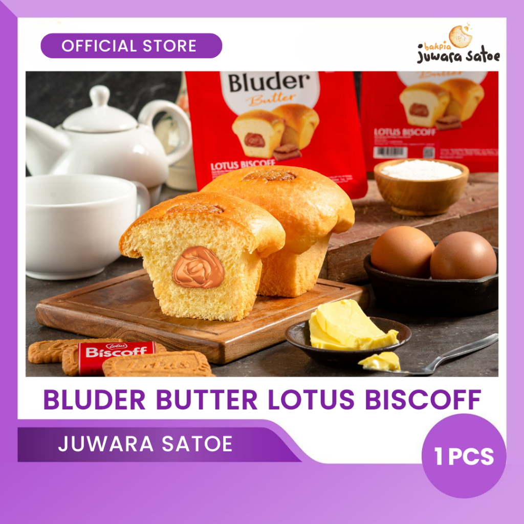 

BAKPIA JUWARA SATOE Bluder Butter Lotus Biscoff