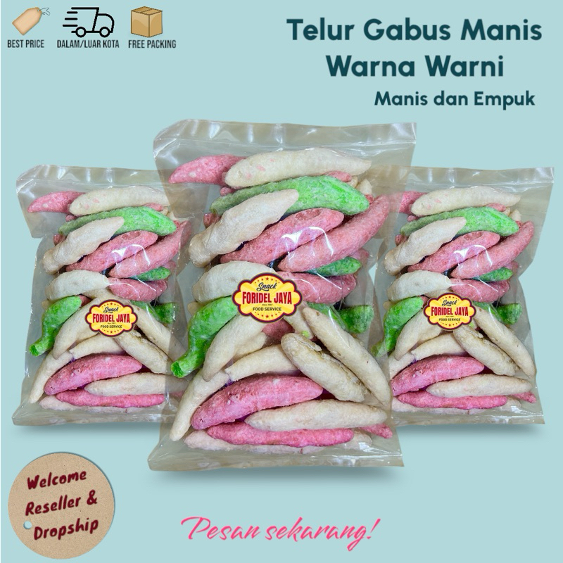 

Telur Gabus Manis Warna Warni 150 gr