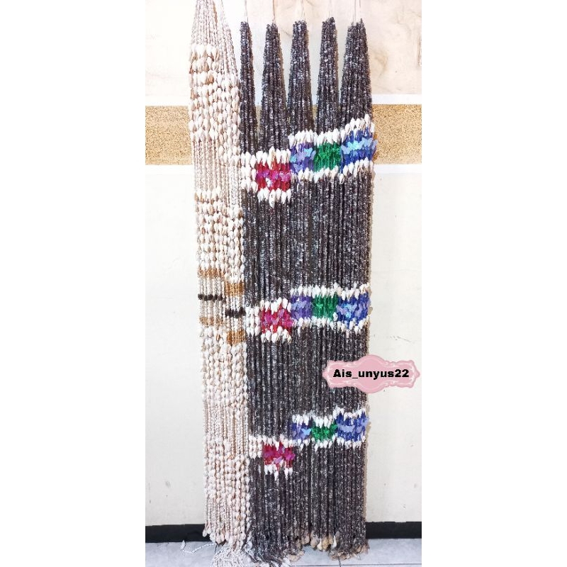 Tirai kerang / tirai / tirai dari cangkang kerang ( isi 10 helai )