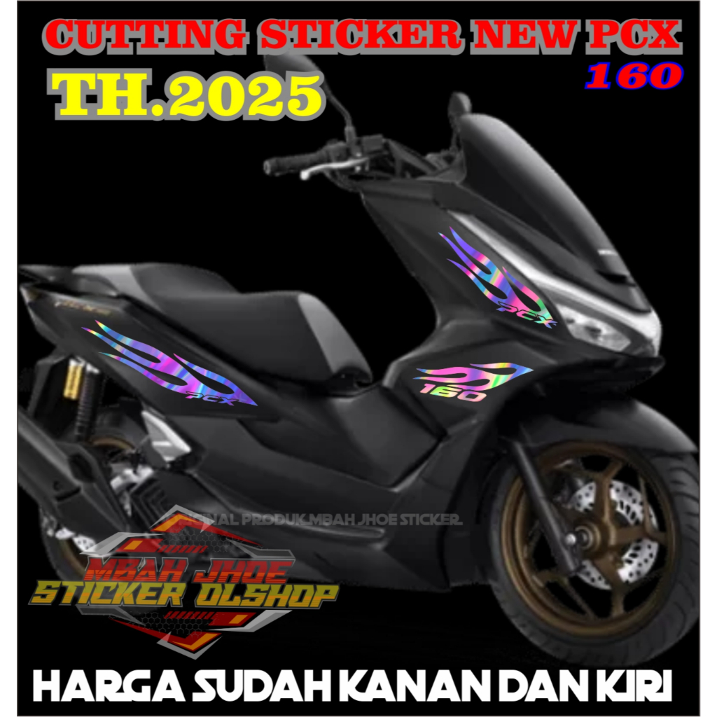 Stiker bodi motor honda pcx 160 2025 striping bodi honda pcx 160 2025 variasi motor pcx 160 2025