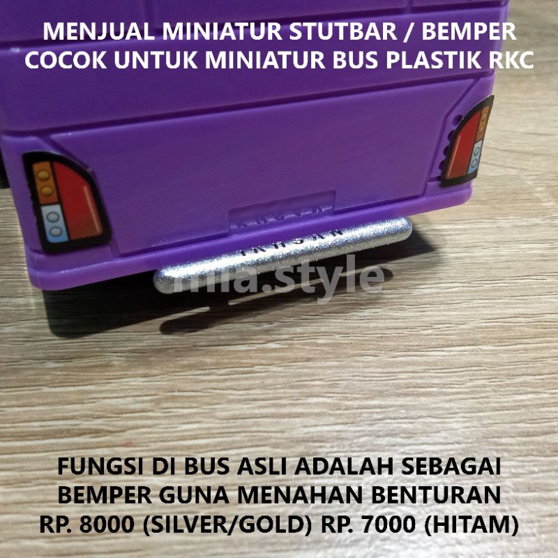 menjual miniatur stutbar bus cocok buat miniatur bus plastik basuri telolet rkc ( bemper untuk menah
