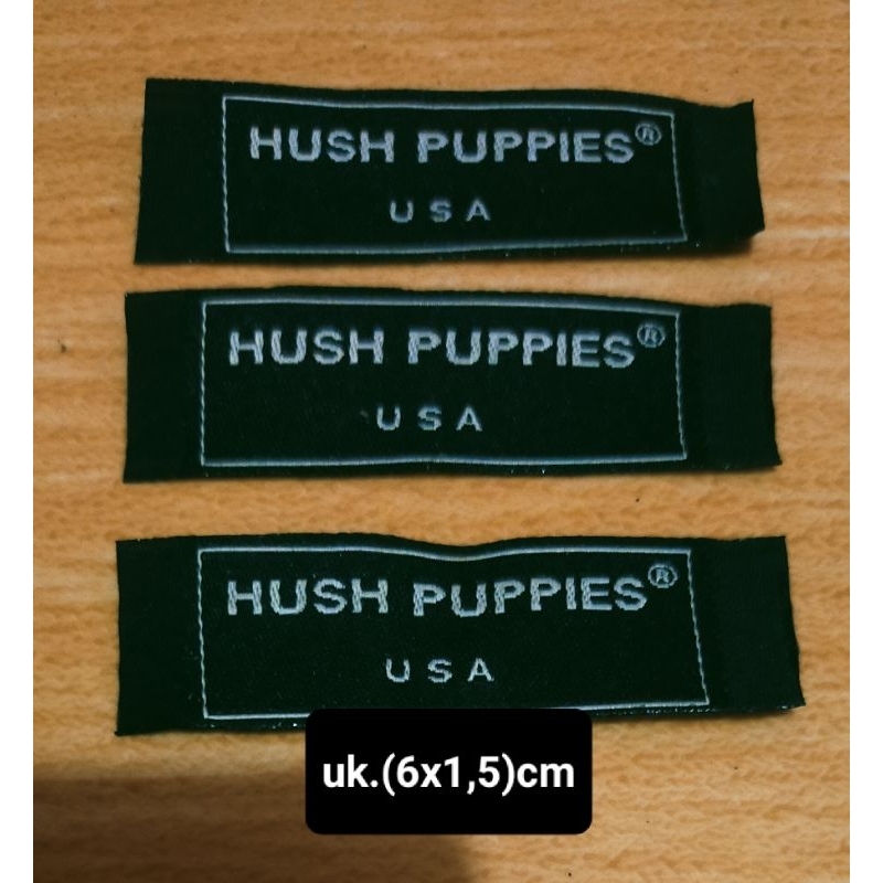 

label merek brand label (main) label tag hush puppies® usa
