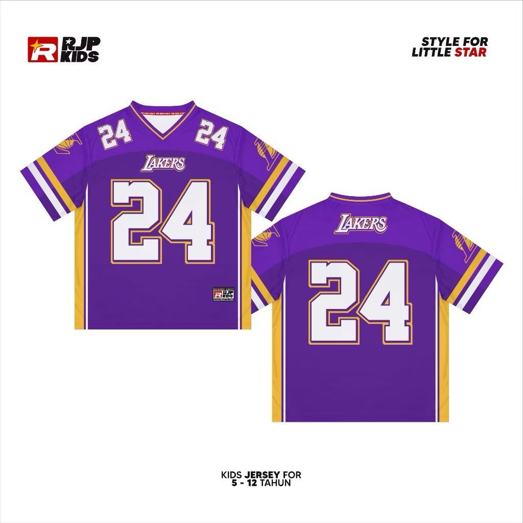 CHIROKIDS RJP Kids Jersey Anak Lakers 24 // JERSEY ANAK LAKERS // JERSEY OVERSIZE // JERSEY VINTAGE