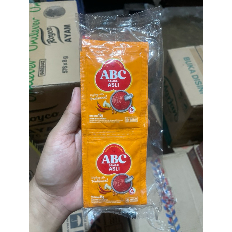 

saus abc sachet / sambal abc ( isi 10 pcs )