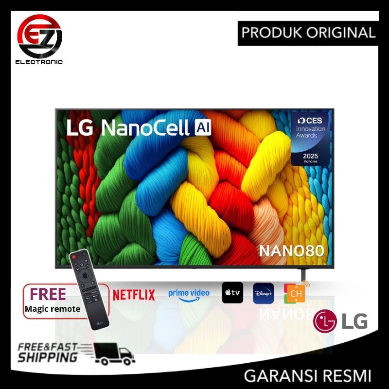 LG 65NANO80ASA LG Nanocell Smart TV 65 Inch UHD 4K HDR 65NANO80 65NANO