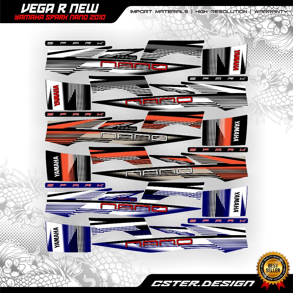 STRIPING YAMAHA spark nano 2012 VEGA R NEW
