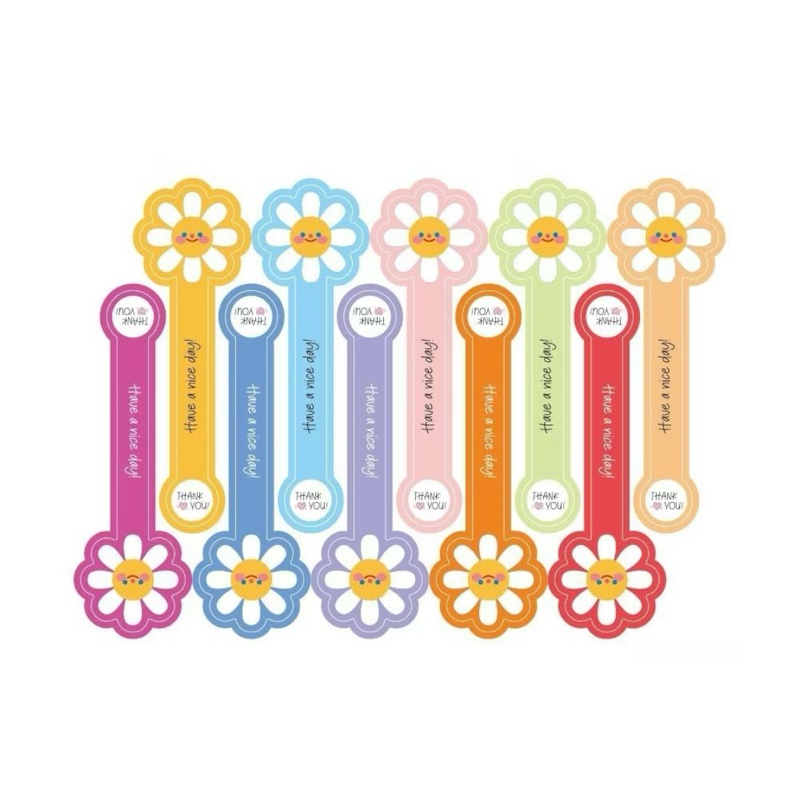 

100 pcs (10 lembar) Stiker Label Thank You / Sticker Segel Kado & Kemasan