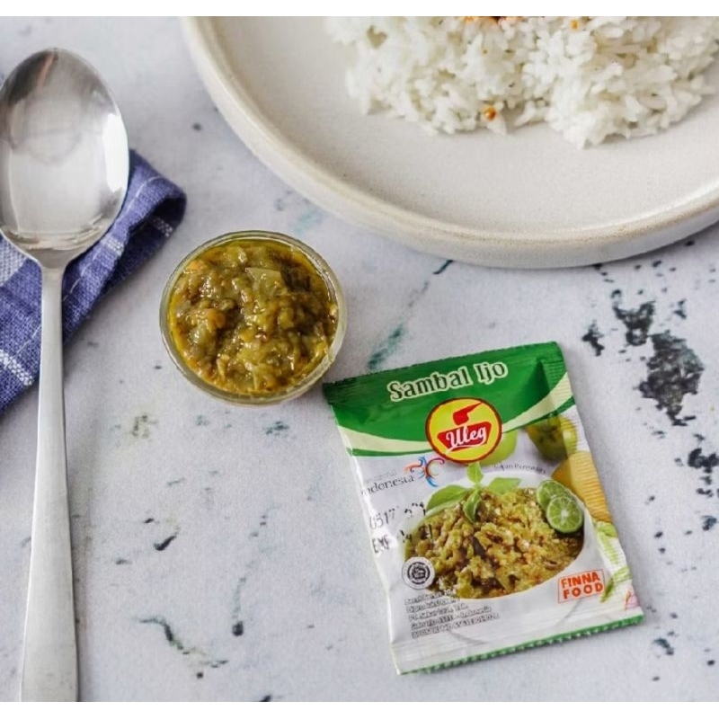 

[ECER = 1 SACHET] FINNA FOOD SAMBAL ULEG LOMBOK IJO @ 18 GRAM