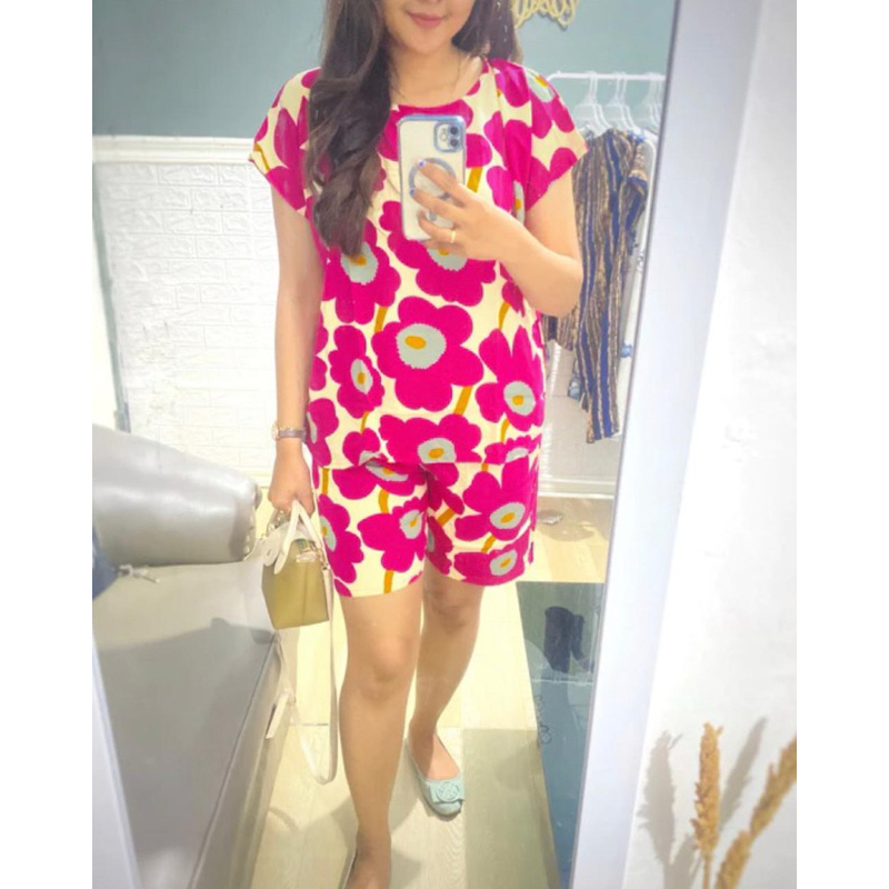 SETELAN PENDEK WANITA BAJU RUMAHAN BAJU TIDUR PENDEK